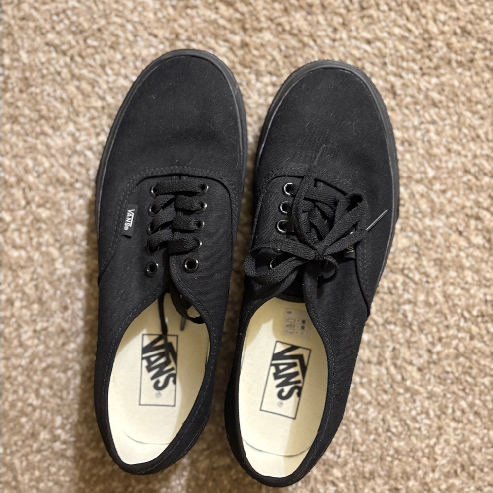 Vans Men's Black Canvas Shoes